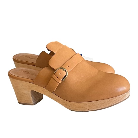 Madewell Monique Buckle Strap Leather Clog Sz 8.5 - Picture 3 of 14